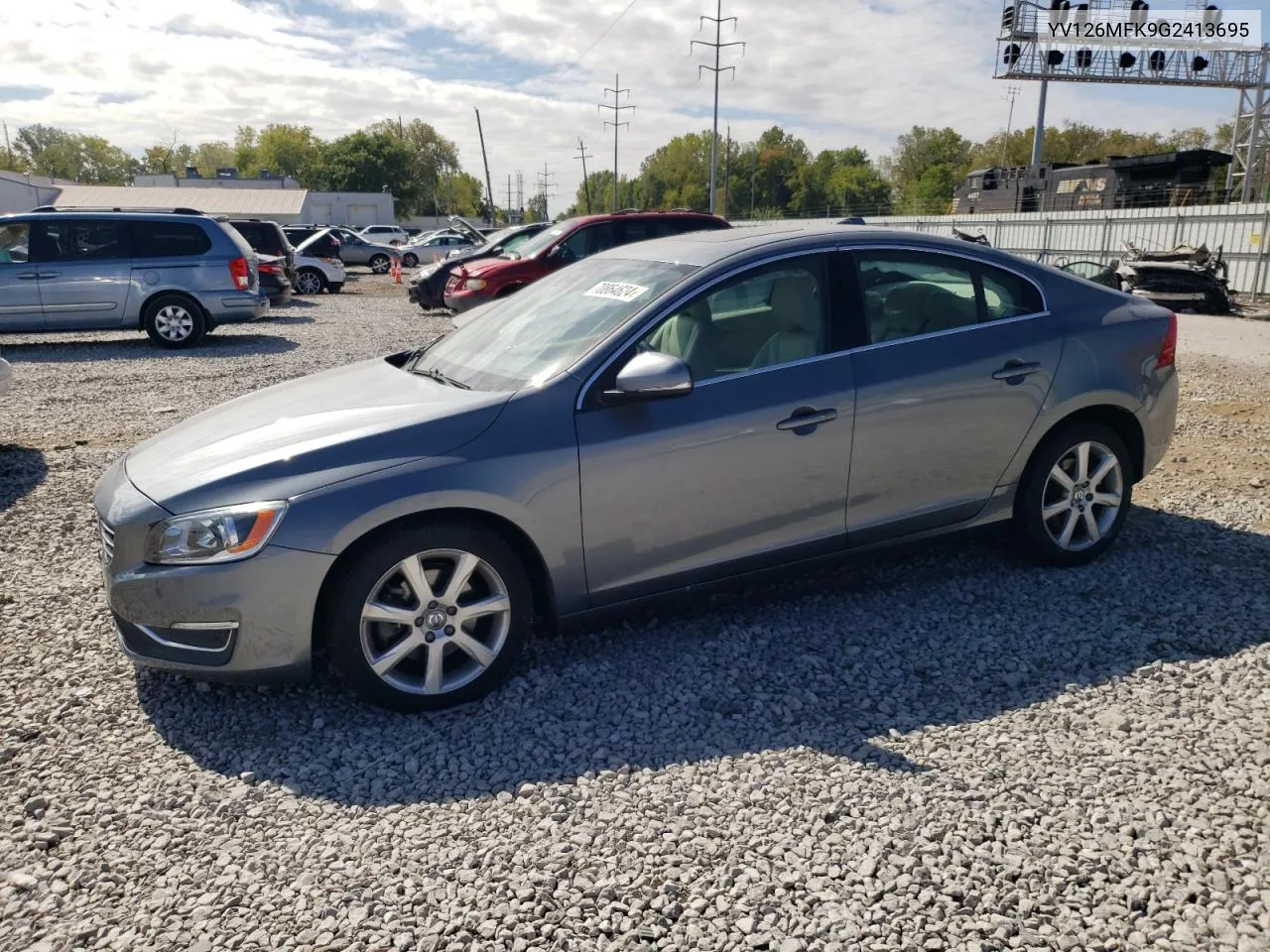 2016 Volvo S60 Premier VIN: YV126MFK9G2413695 Lot: 70864624