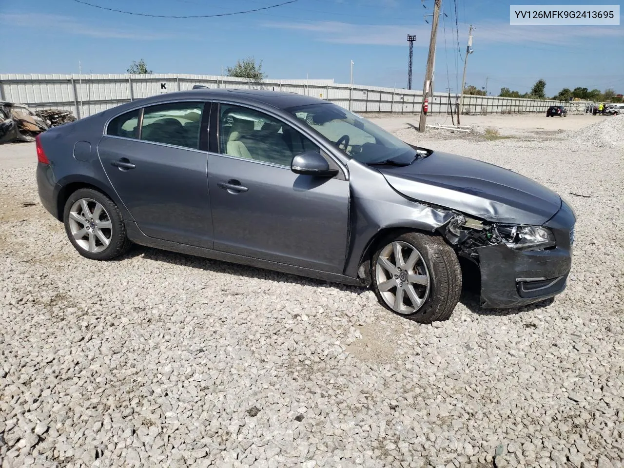 2016 Volvo S60 Premier VIN: YV126MFK9G2413695 Lot: 70864624