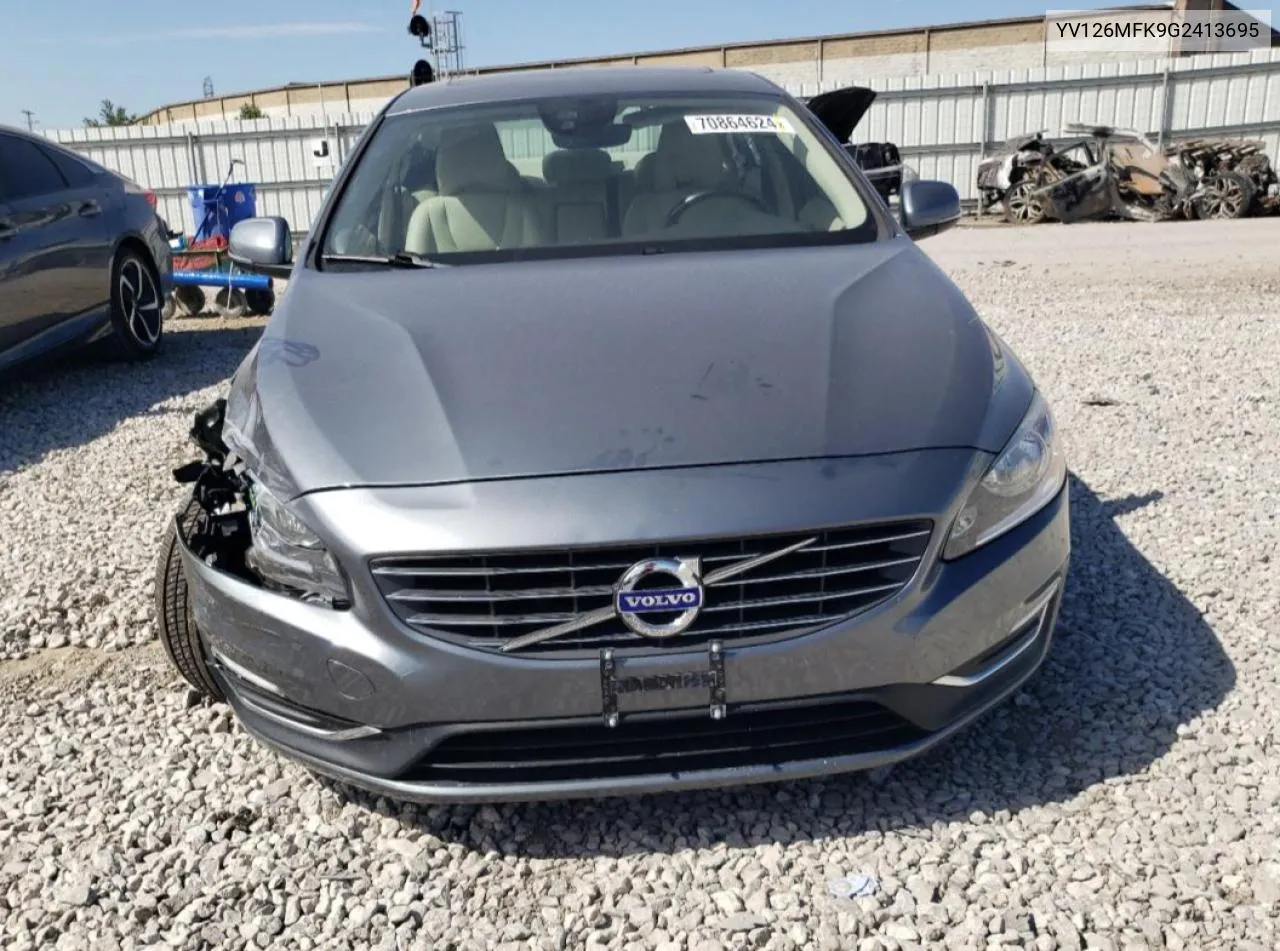 2016 Volvo S60 Premier VIN: YV126MFK9G2413695 Lot: 70864624