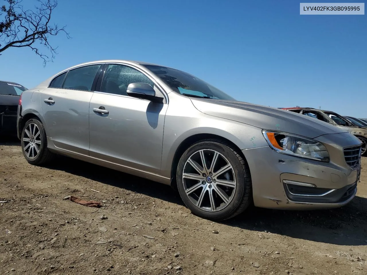 2016 Volvo S60 Premier VIN: LYV402FK3GB095995 Lot: 72712904