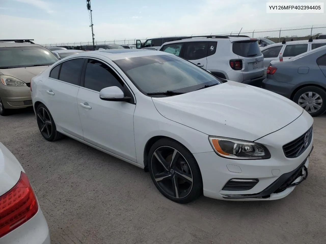 2016 Volvo S60 R Design VIN: YV126MFP4G2394405 Lot: 74030414