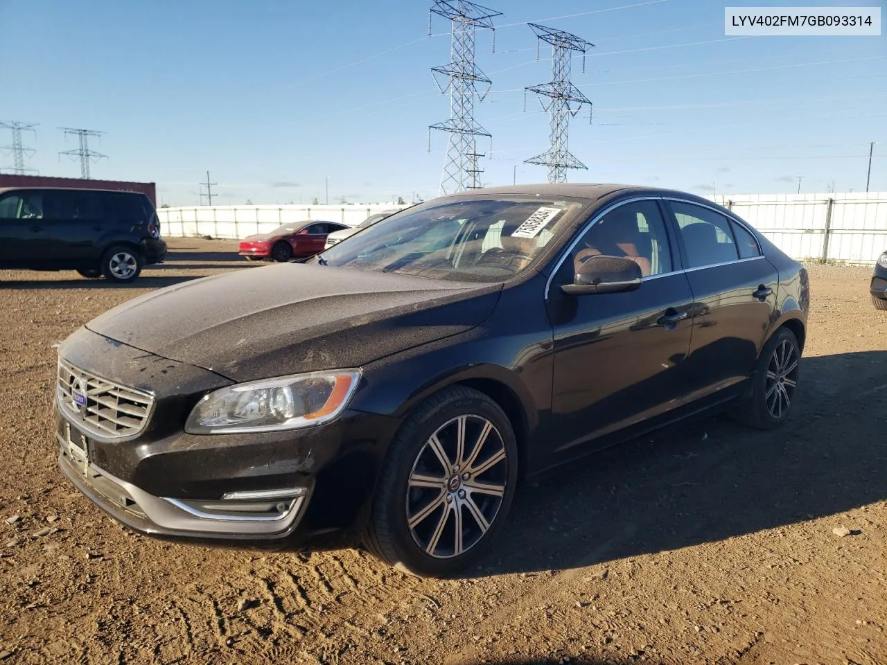 2016 Volvo S60 Platinum VIN: LYV402FM7GB093314 Lot: 75058834