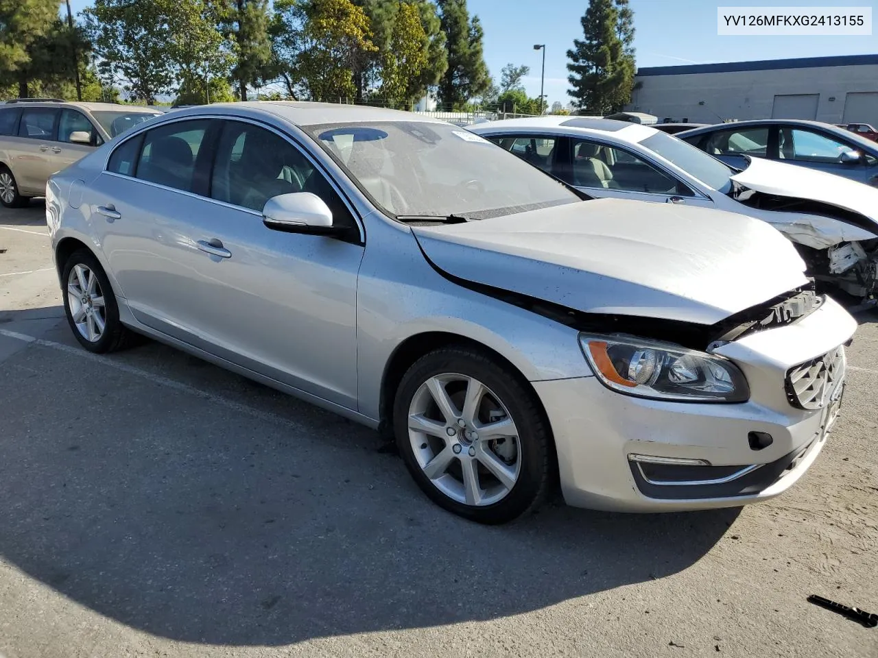 2016 Volvo S60 Premier VIN: YV126MFKXG2413155 Lot: 75502234