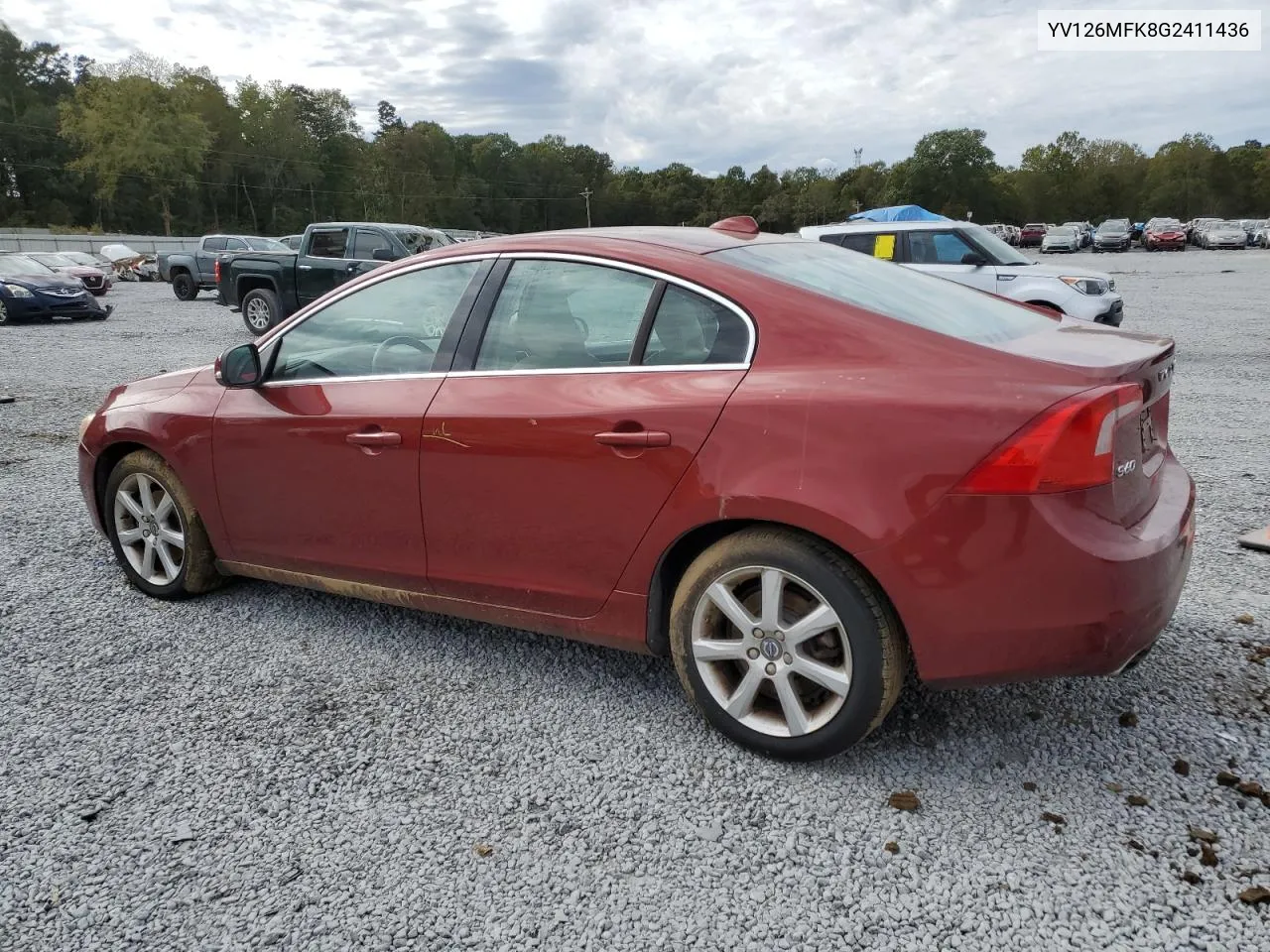 2016 Volvo S60 Premier VIN: YV126MFK8G2411436 Lot: 75616764