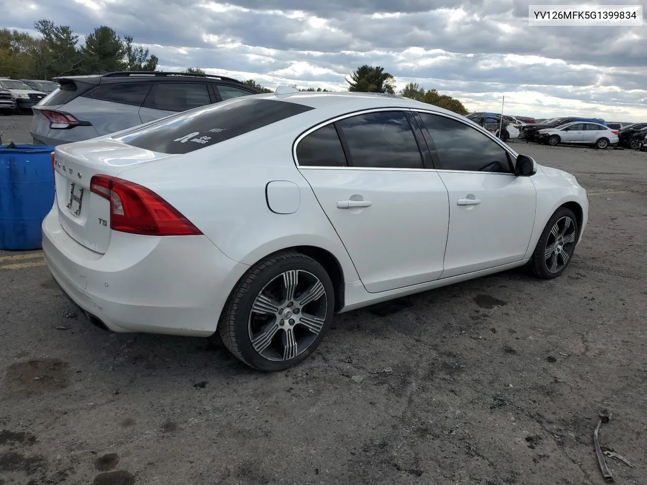 2016 Volvo S60 Premier VIN: YV126MFK5G1399834 Lot: 75712054