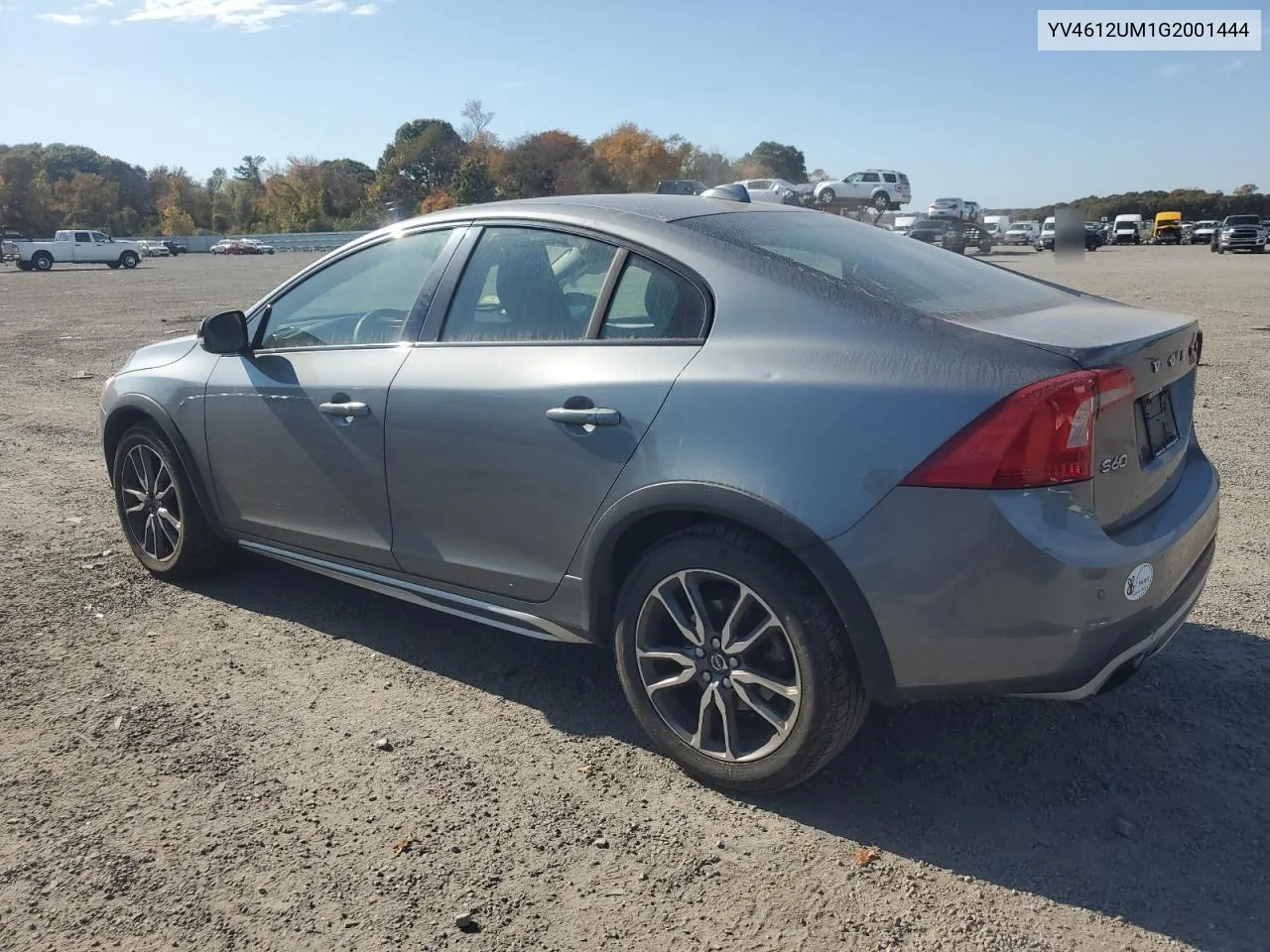 2016 Volvo S60 Cross Country T5 VIN: YV4612UM1G2001444 Lot: 76874694