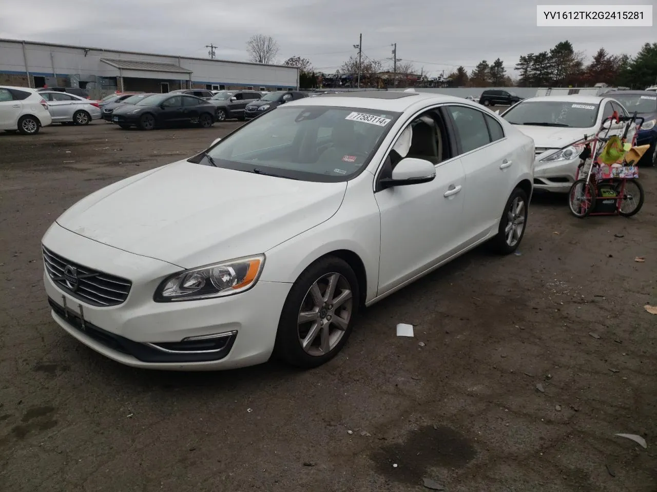 2016 Volvo S60 Premier VIN: YV1612TK2G2415281 Lot: 77583114