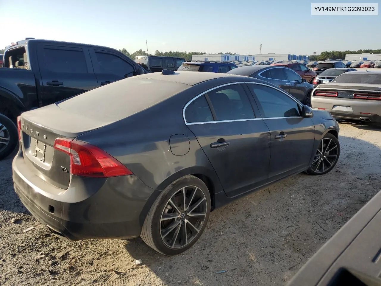 YV149MFK1G2393023 2016 Volvo S60 Premier