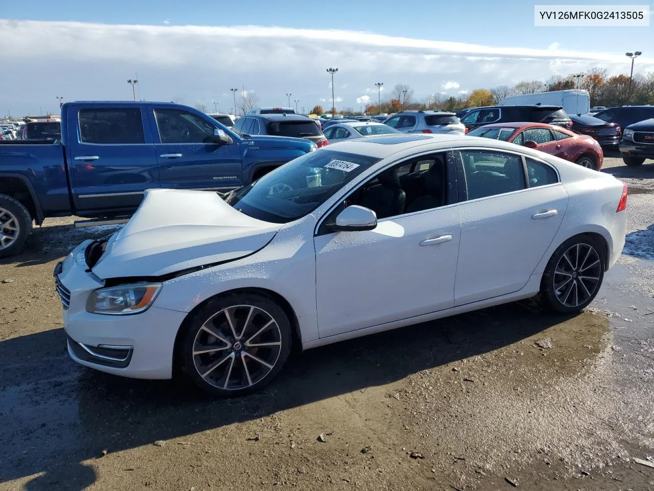 2016 Volvo S60 Premier VIN: YV126MFK0G2413505 Lot: 80974164