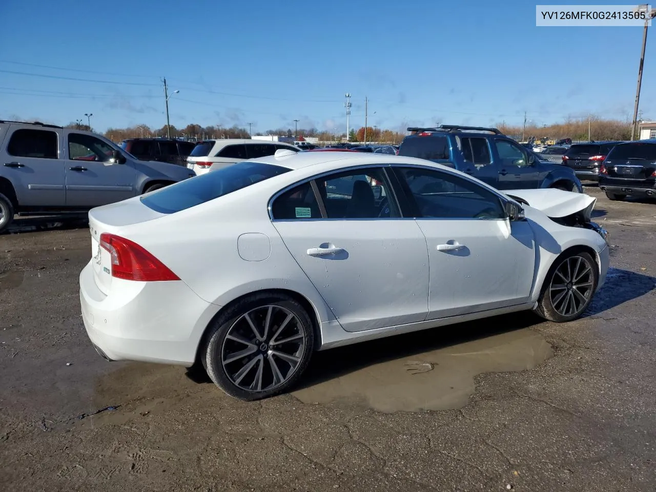 2016 Volvo S60 Premier VIN: YV126MFK0G2413505 Lot: 80974164