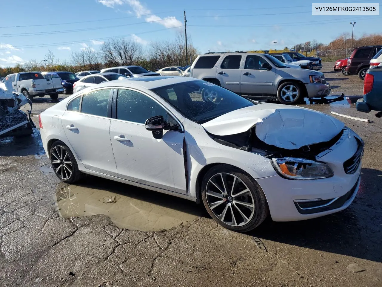 2016 Volvo S60 Premier VIN: YV126MFK0G2413505 Lot: 80974164