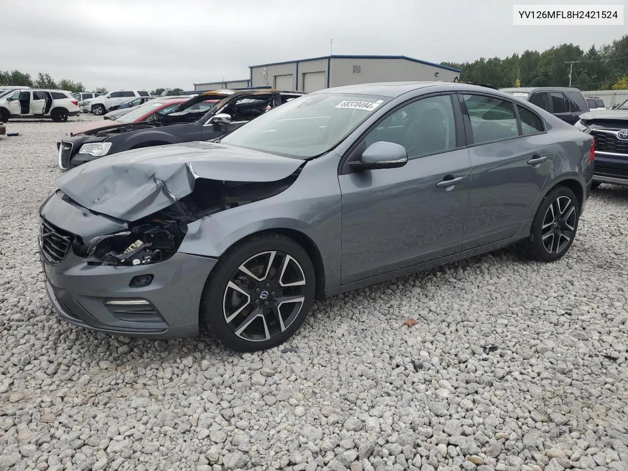 2017 Volvo S60 VIN: YV126MFL8H2421524 Lot: 68370494