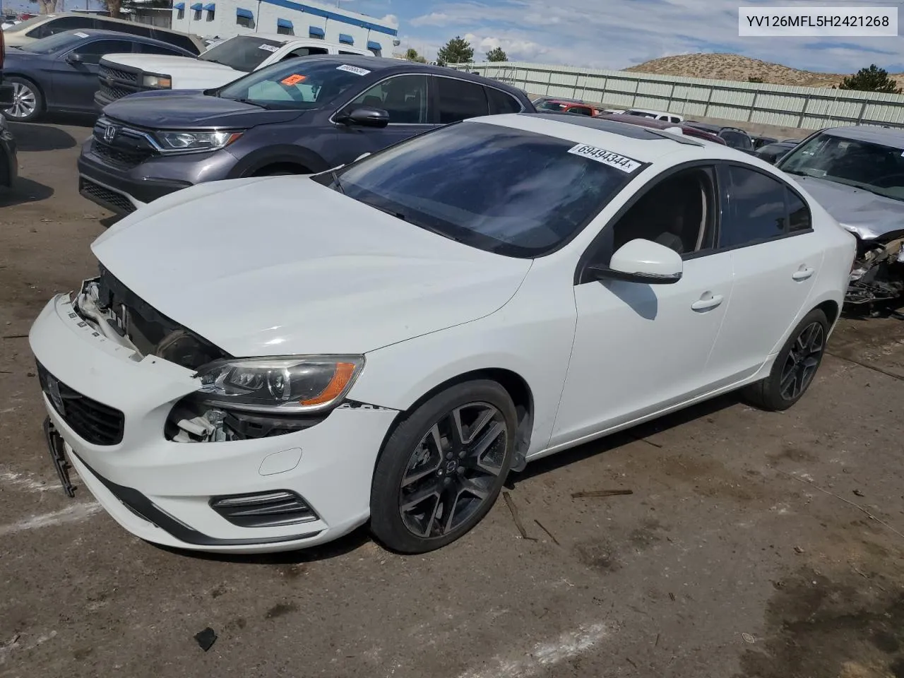 2017 Volvo S60 VIN: YV126MFL5H2421268 Lot: 69494344