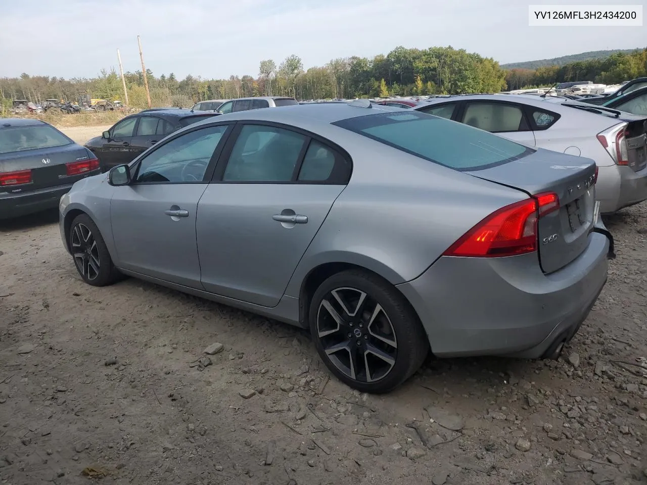 2017 Volvo S60 VIN: YV126MFL3H2434200 Lot: 72027424