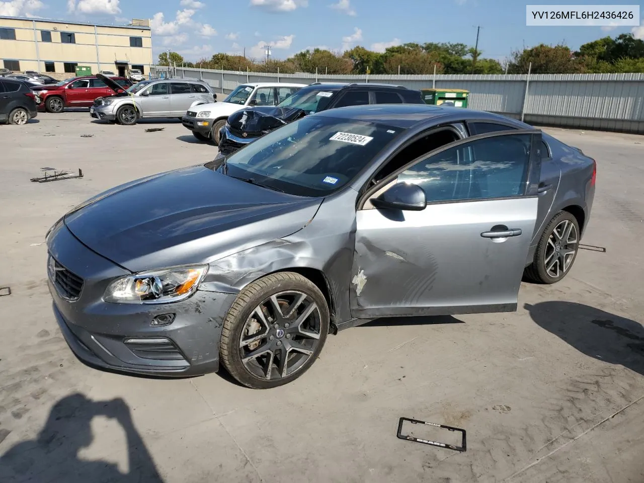 2017 Volvo S60 VIN: YV126MFL6H2436426 Lot: 72230524