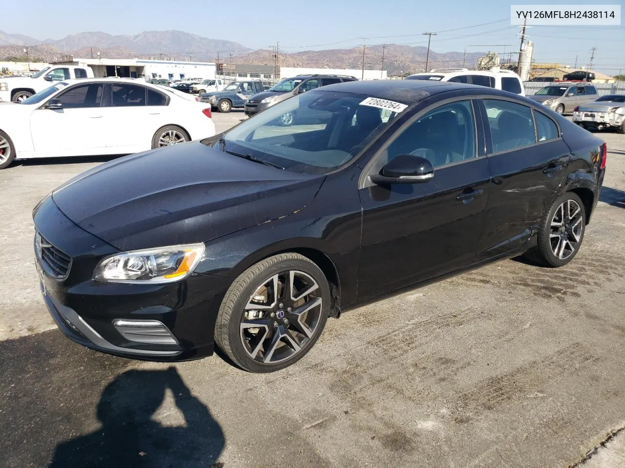 2017 Volvo S60 VIN: YV126MFL8H2438114 Lot: 72802264