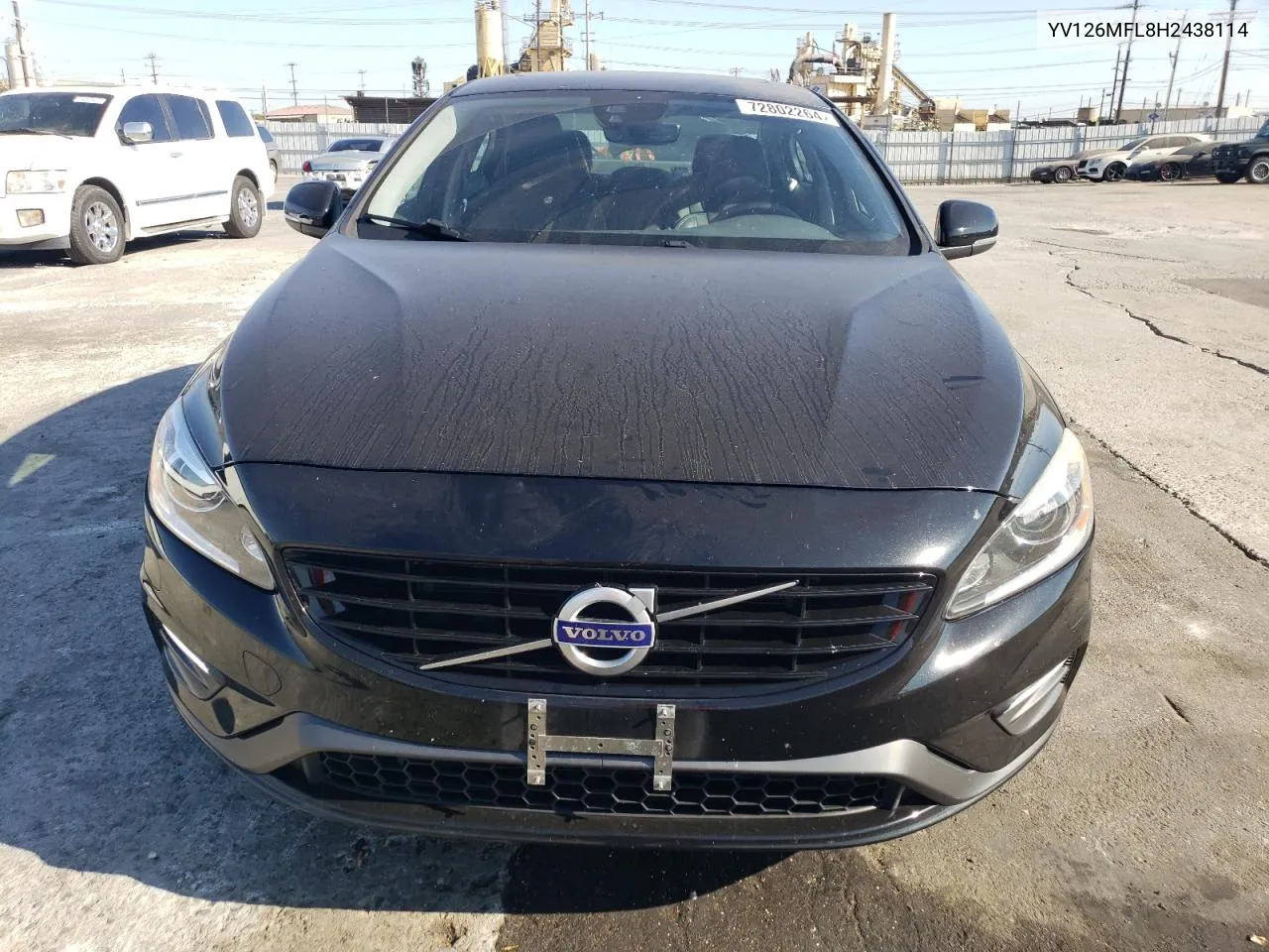 2017 Volvo S60 VIN: YV126MFL8H2438114 Lot: 72802264