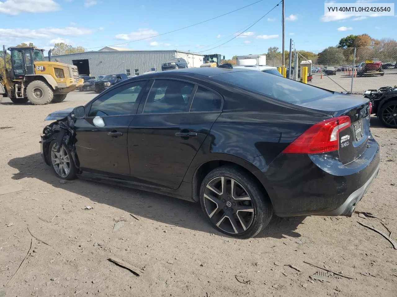 2017 Volvo S60 Dynamic VIN: YV140MTL0H2426540 Lot: 73634474