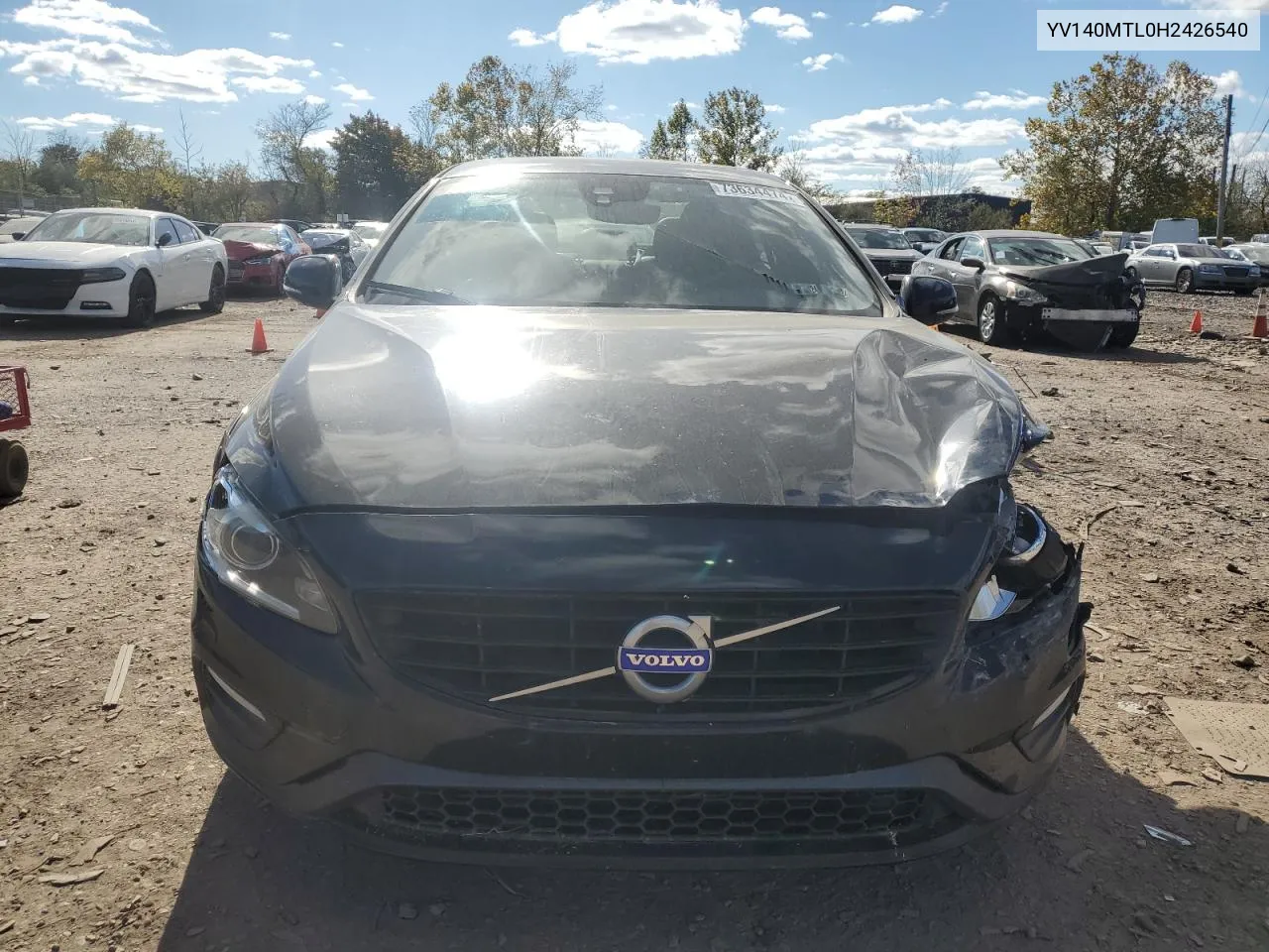 2017 Volvo S60 Dynamic VIN: YV140MTL0H2426540 Lot: 73634474