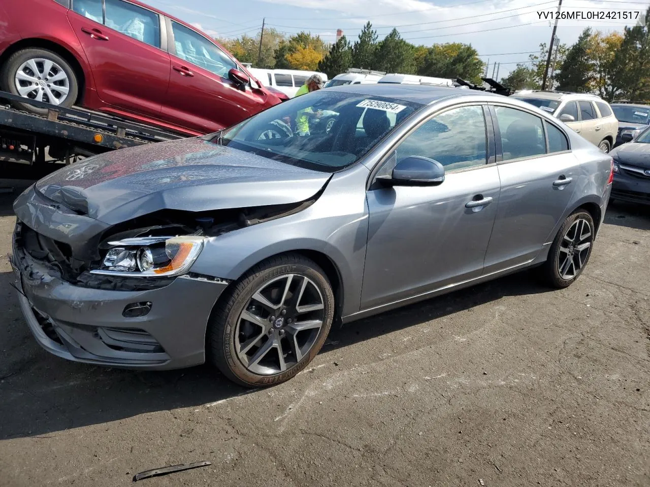 2017 Volvo S60 VIN: YV126MFL0H2421517 Lot: 75290854