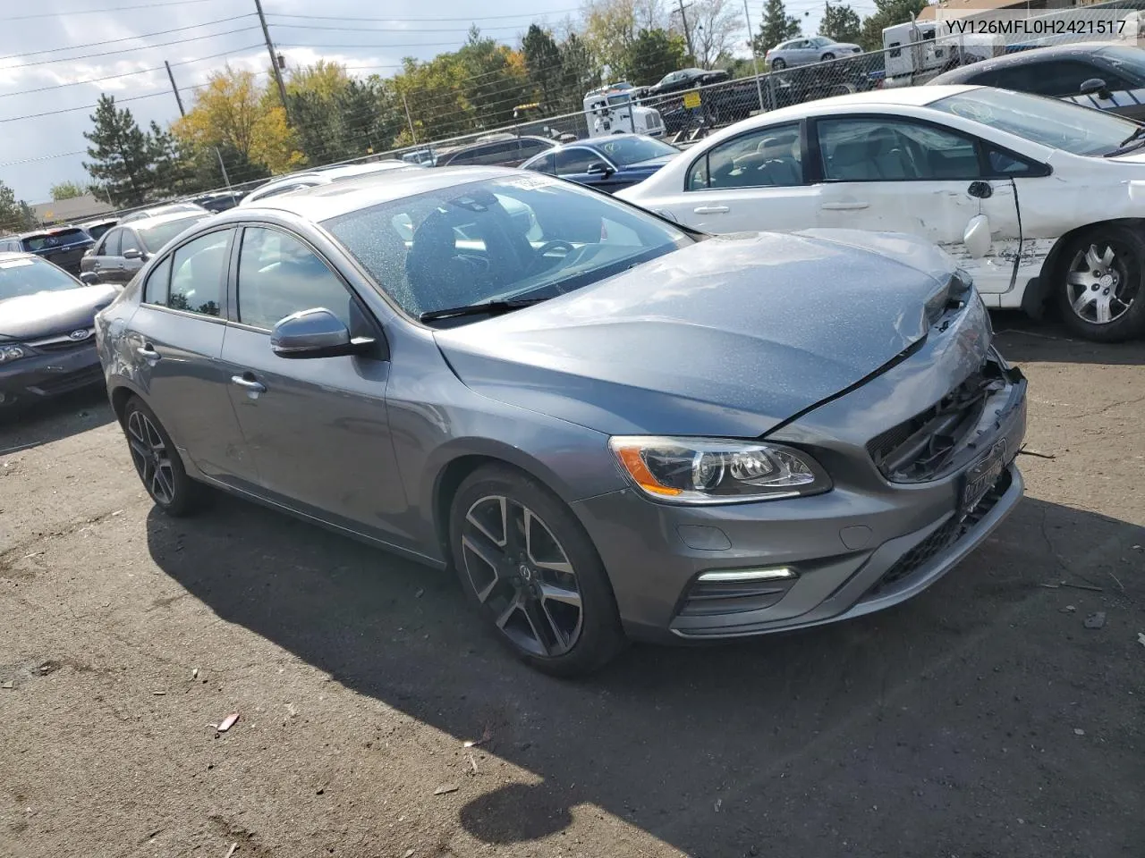 2017 Volvo S60 VIN: YV126MFL0H2421517 Lot: 75290854