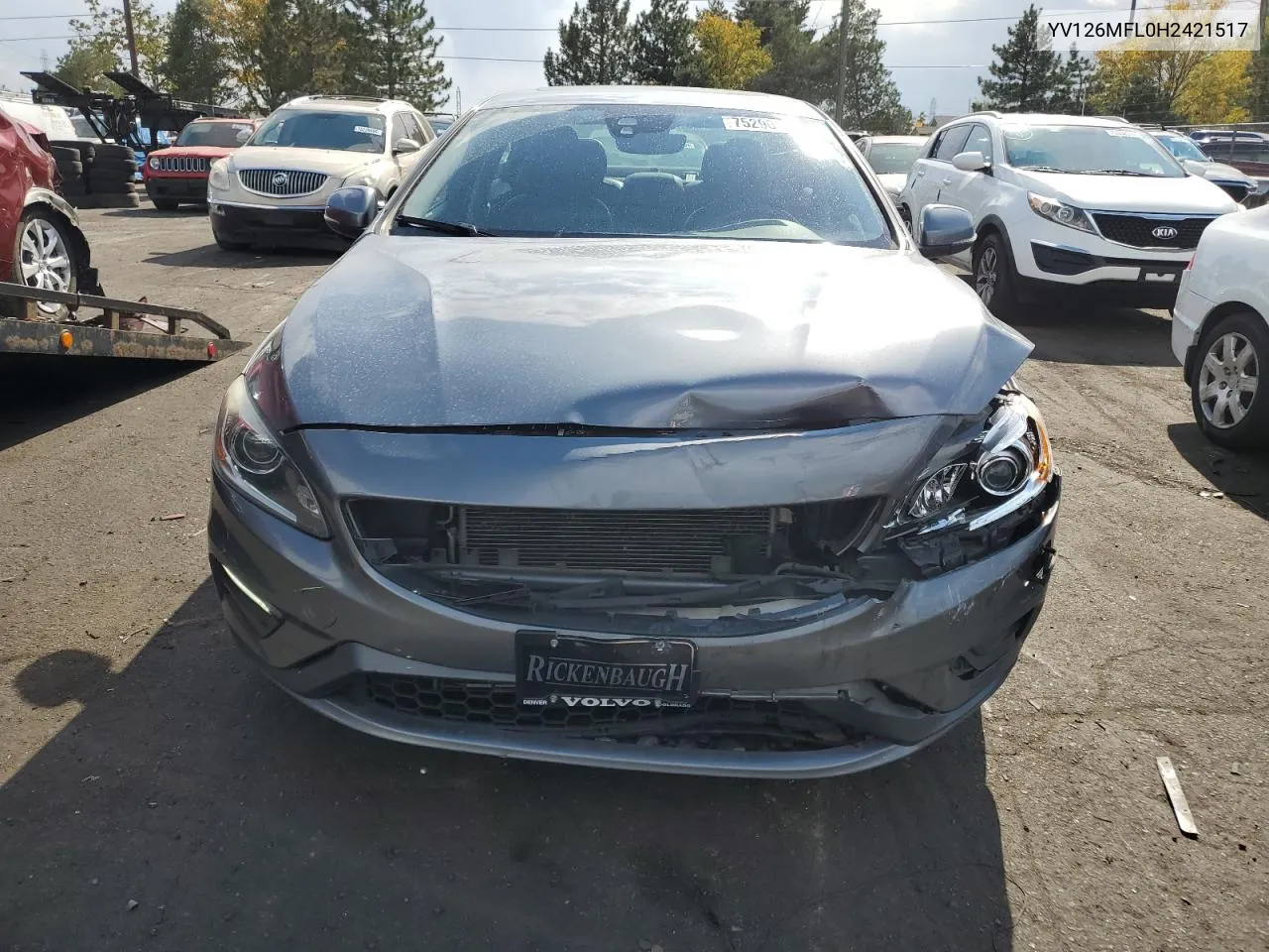 2017 Volvo S60 VIN: YV126MFL0H2421517 Lot: 75290854