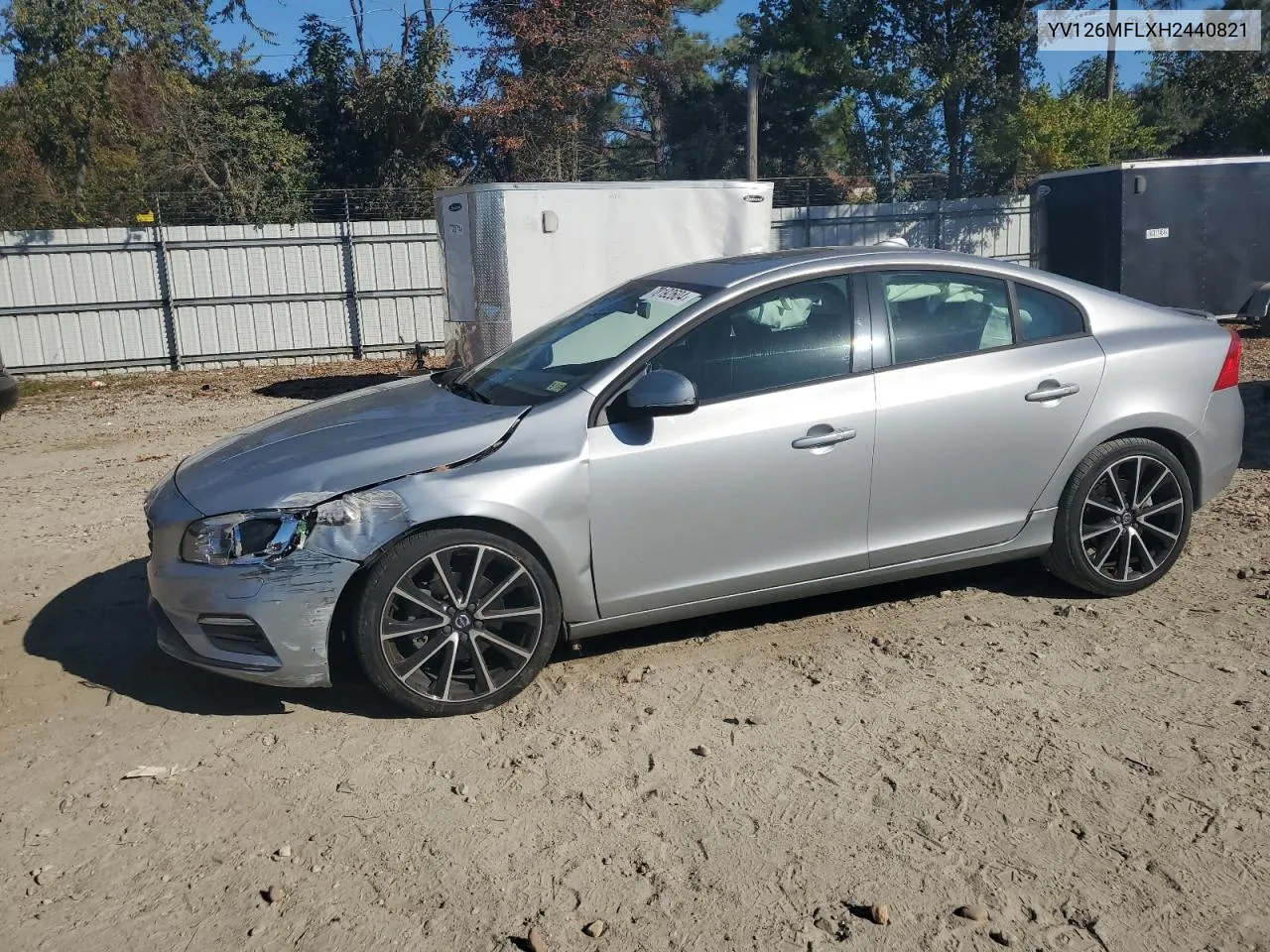 2017 Volvo S60 VIN: YV126MFLXH2440821 Lot: 78192604