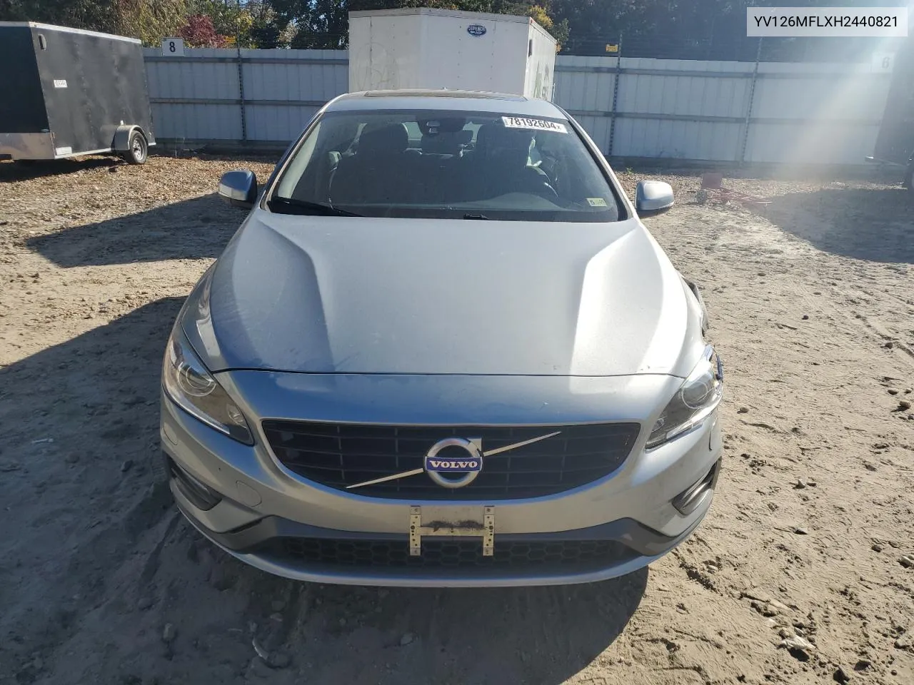 2017 Volvo S60 VIN: YV126MFLXH2440821 Lot: 78192604