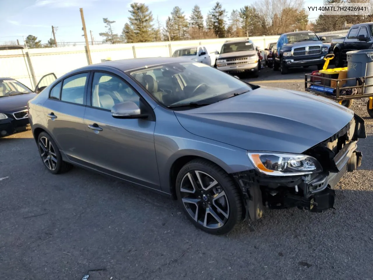 2017 Volvo S60 Dynamic VIN: YV140MTL7H2426941 Lot: 81033534