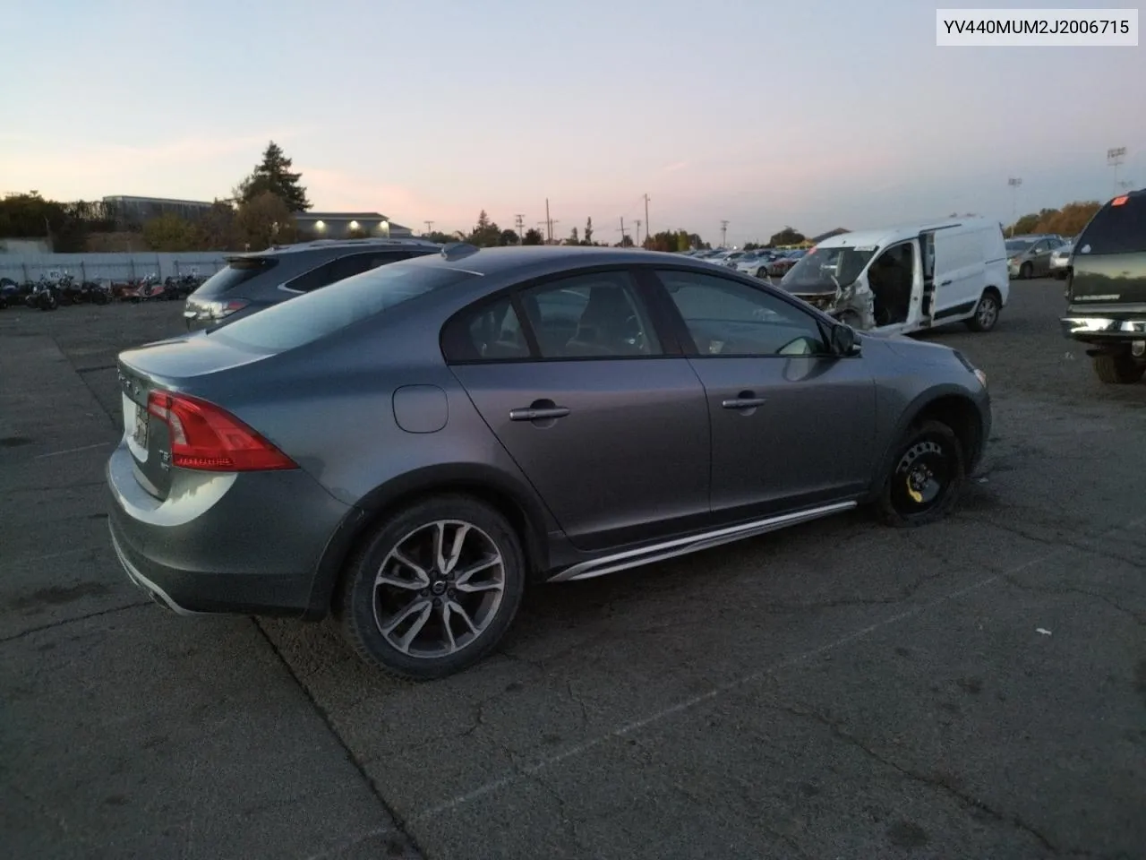 2018 Volvo S60 Cross Country T5 VIN: YV440MUM2J2006715 Lot: 79776844