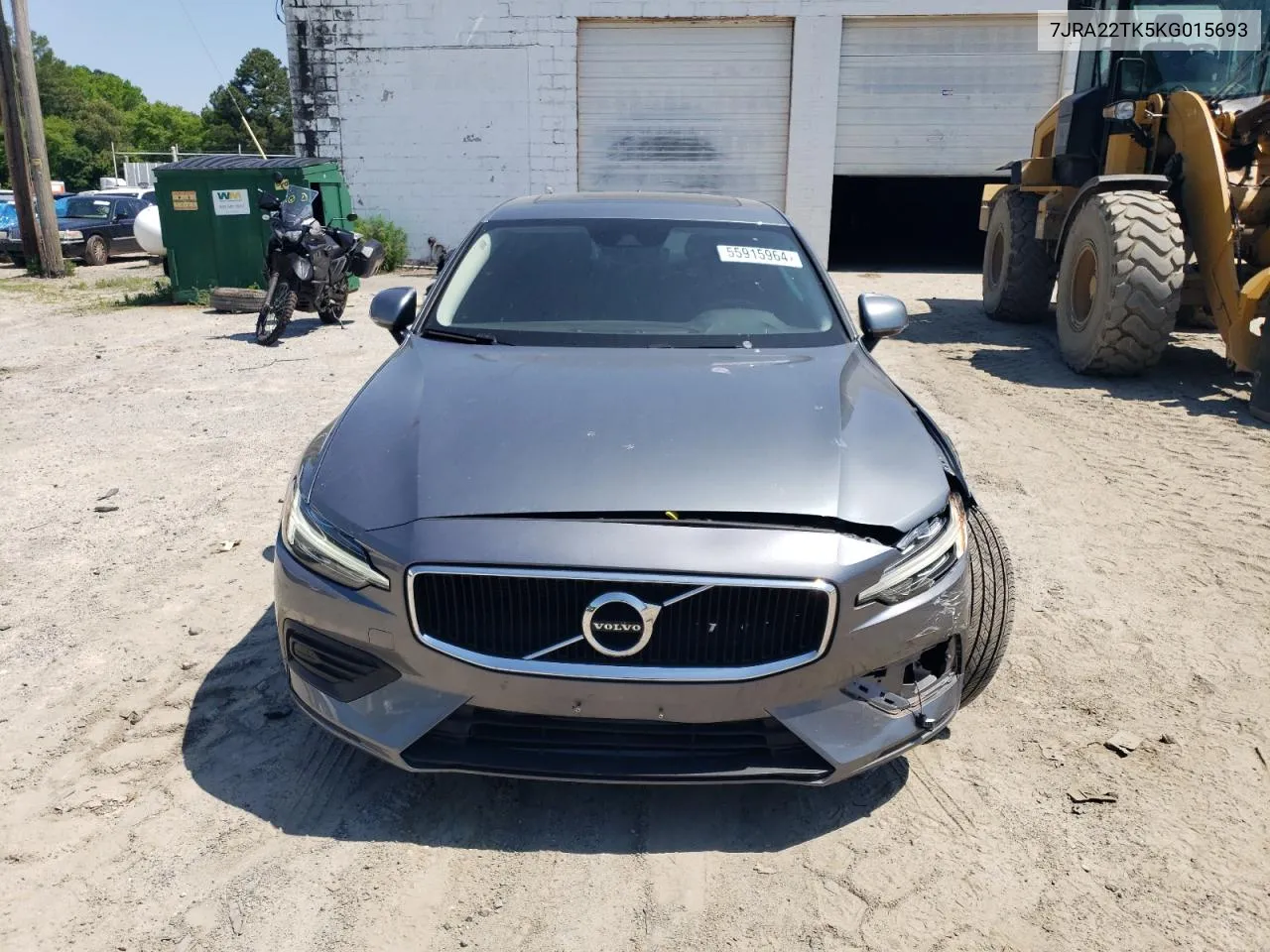 7JRA22TK5KG015693 2019 Volvo S60 T6 Momentum