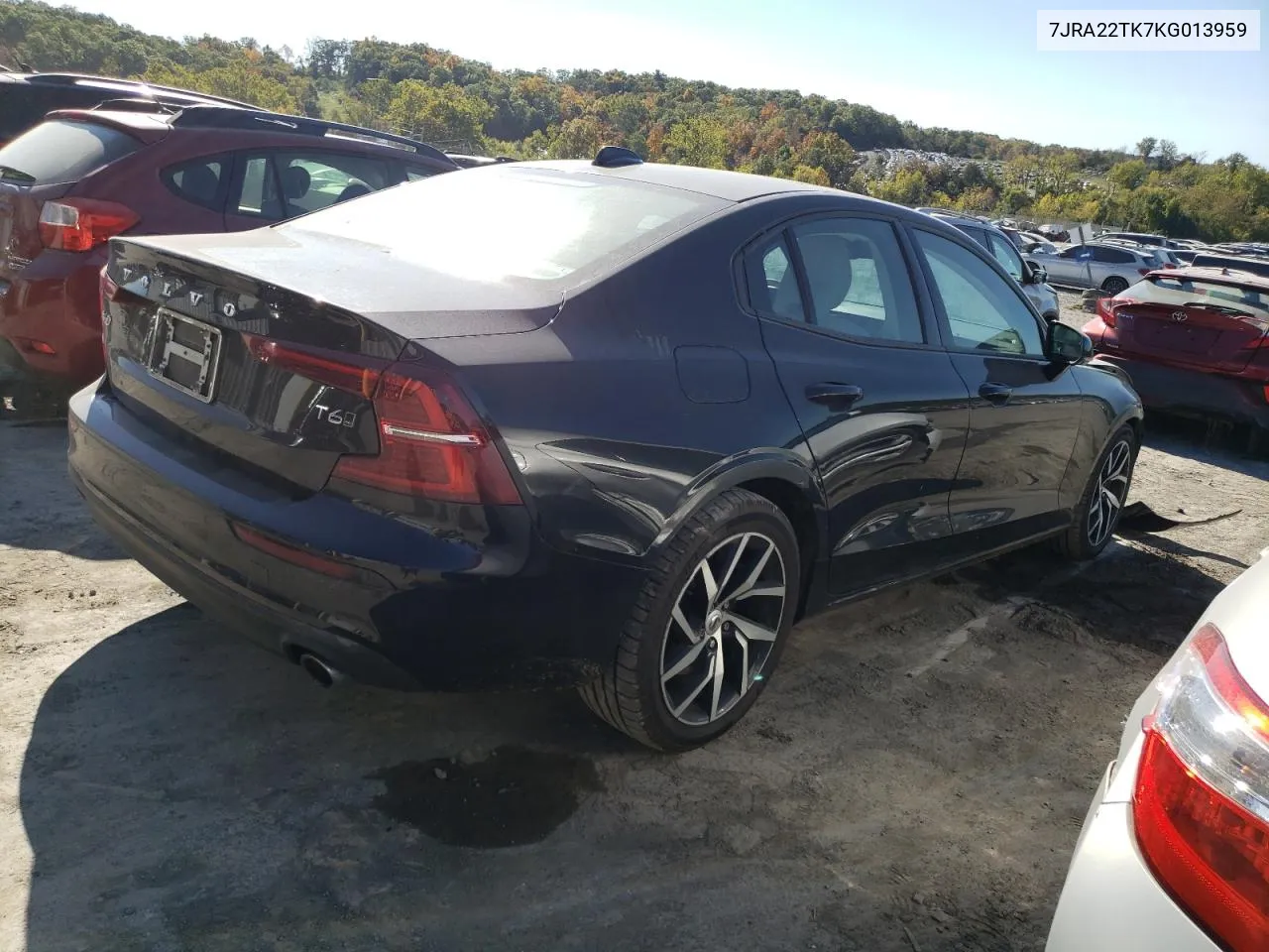 2019 Volvo S60 T6 Momentum VIN: 7JRA22TK7KG013959 Lot: 75480004