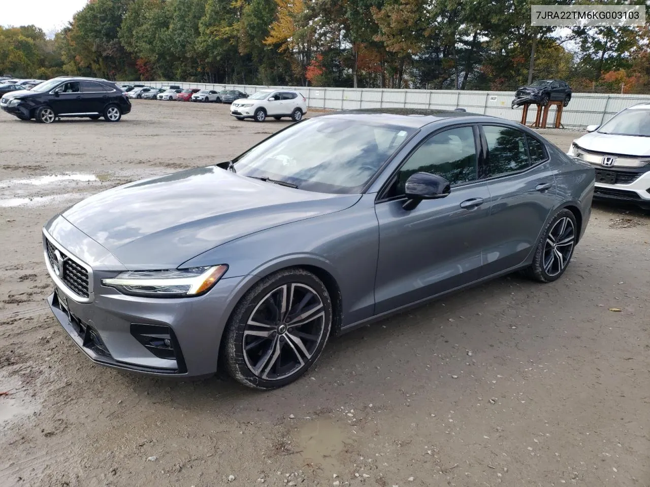 2019 Volvo S60 T6 R-Design VIN: 7JRA22TM6KG003103 Lot: 76155204