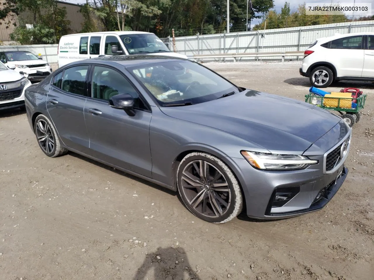 2019 Volvo S60 T6 R-Design VIN: 7JRA22TM6KG003103 Lot: 76155204