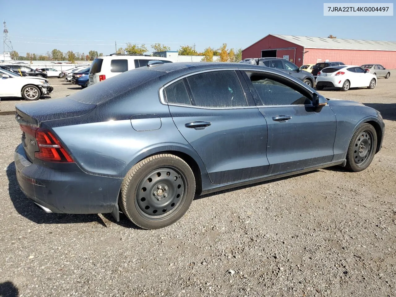 2019 Volvo S60 T6 Inscription VIN: 7JRA22TL4KG004497 Lot: 76272604