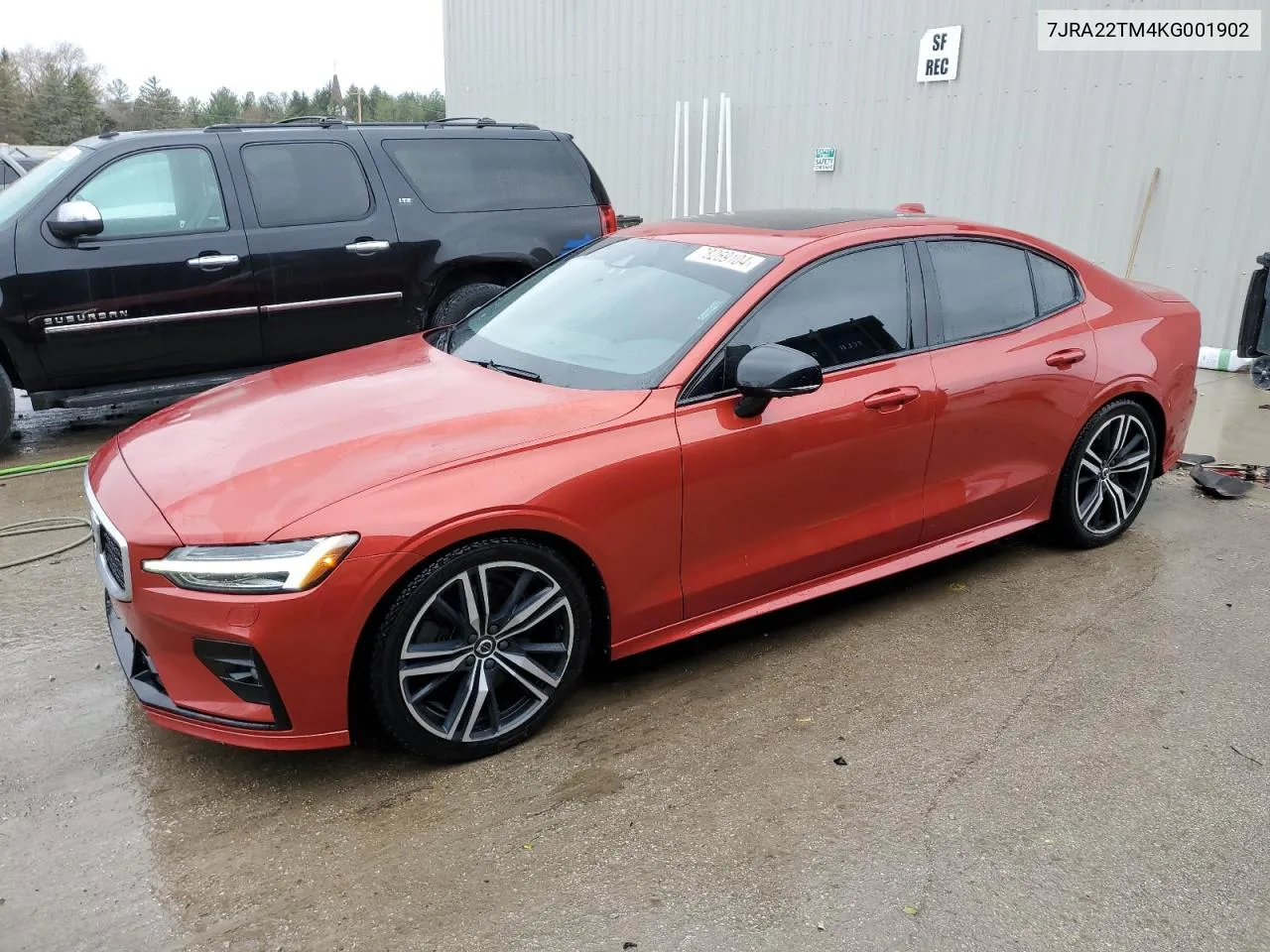 2019 Volvo S60 T6 R-Design VIN: 7JRA22TM4KG001902 Lot: 78269104