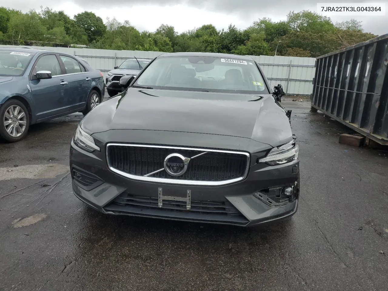 2020 Volvo S60 T6 Momentum VIN: 7JRA22TK3LG043364 Lot: 56441294