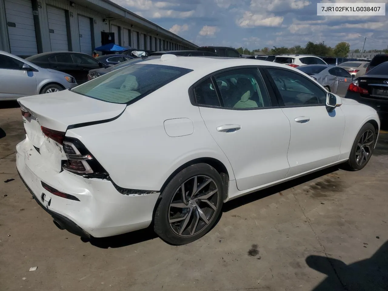 7JR102FK1LG038407 2020 Volvo S60 T5 Momentum