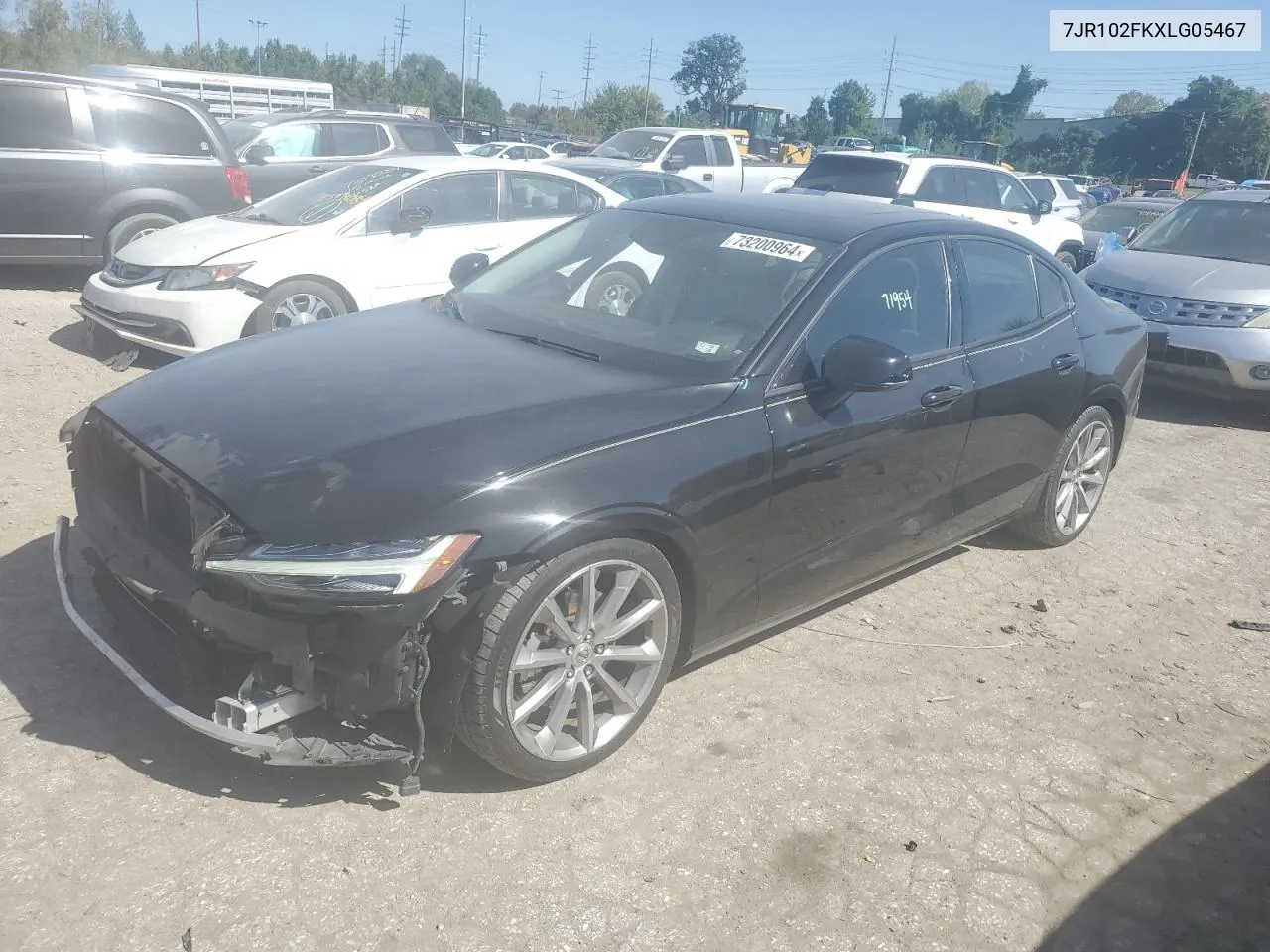 2020 Volvo S60 T5 Momentum VIN: 7JR102FKXLG05467 Lot: 73200964