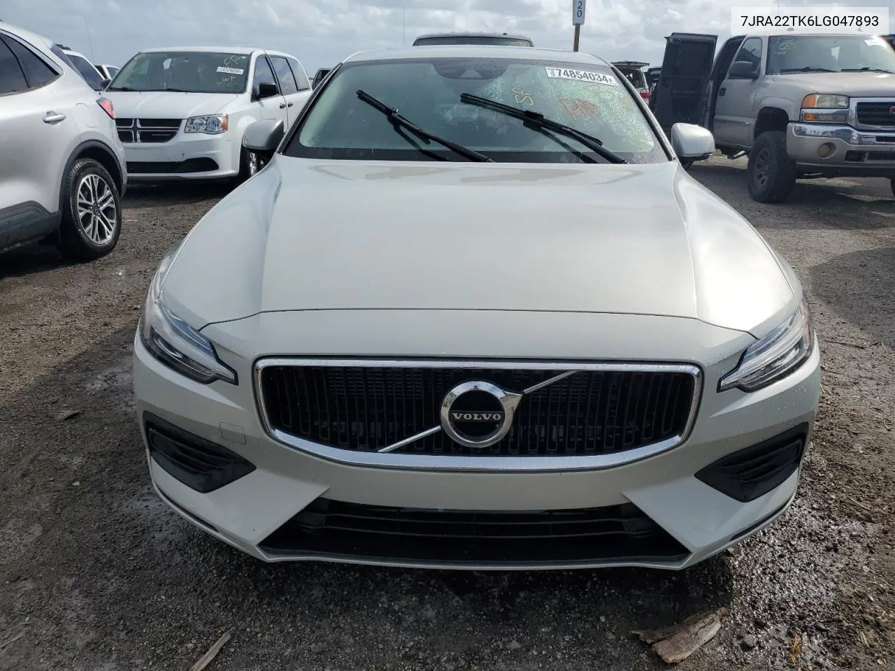 2020 Volvo S60 T6 Momentum VIN: 7JRA22TK6LG047893 Lot: 74854034