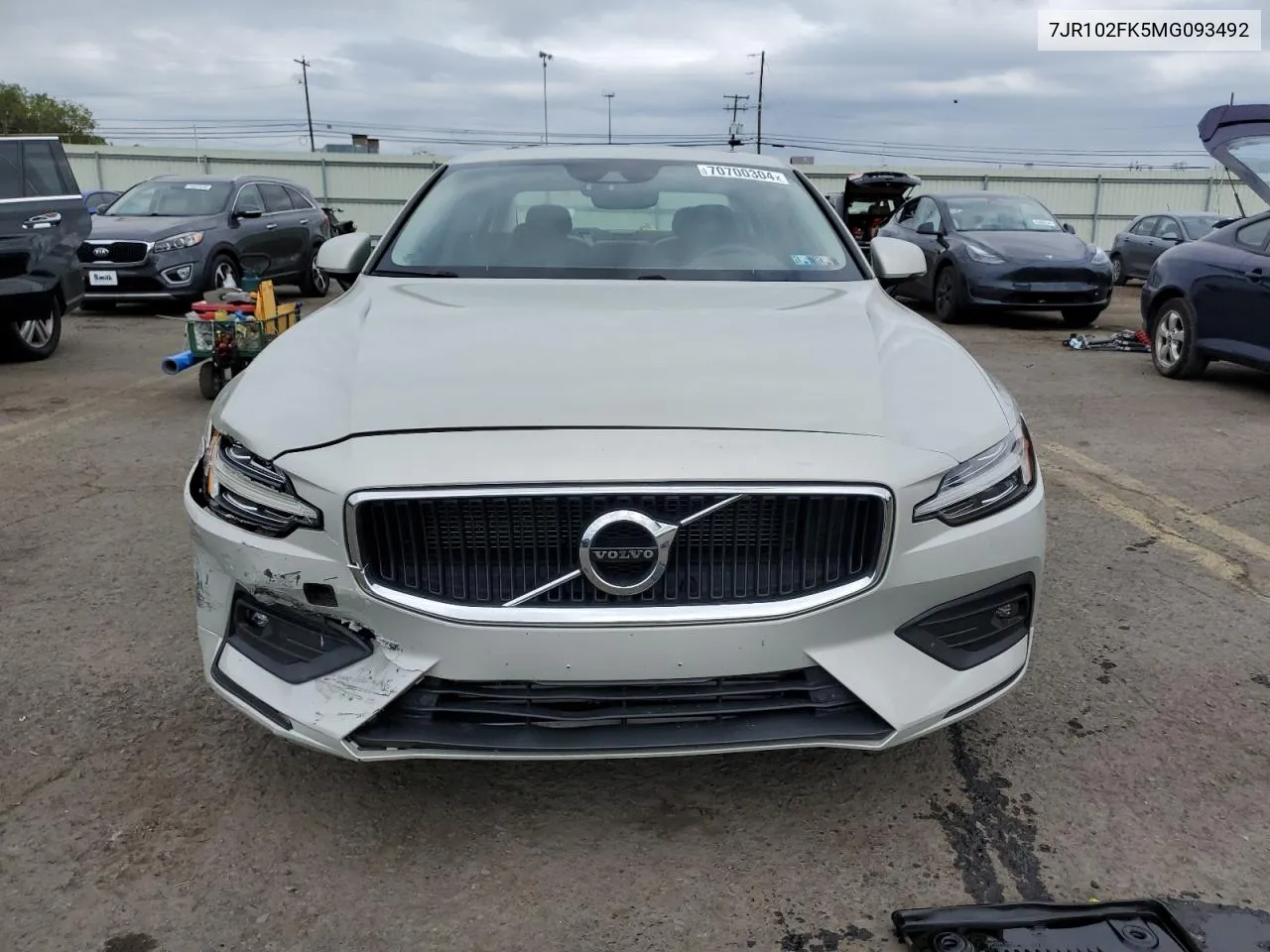 2021 Volvo S60 T5 Momentum VIN: 7JR102FK5MG093492 Lot: 70700304