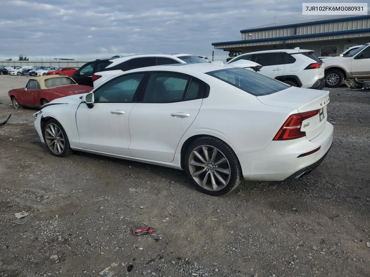 2021 Volvo S60 T5 Momentum VIN: 7JR102FK6MG080931 Lot: 73308764