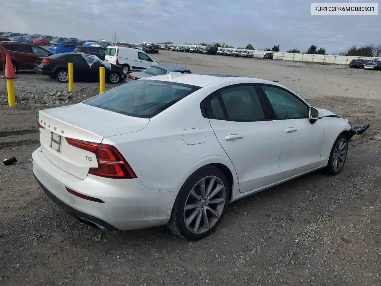 2021 Volvo S60 T5 Momentum VIN: 7JR102FK6MG080931 Lot: 73308764