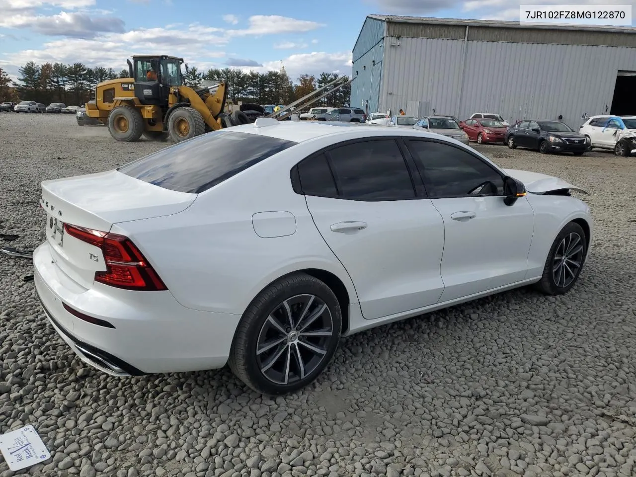 2021 Volvo S60 T5 R-Design VIN: 7JR102FZ8MG122870 Lot: 76462864