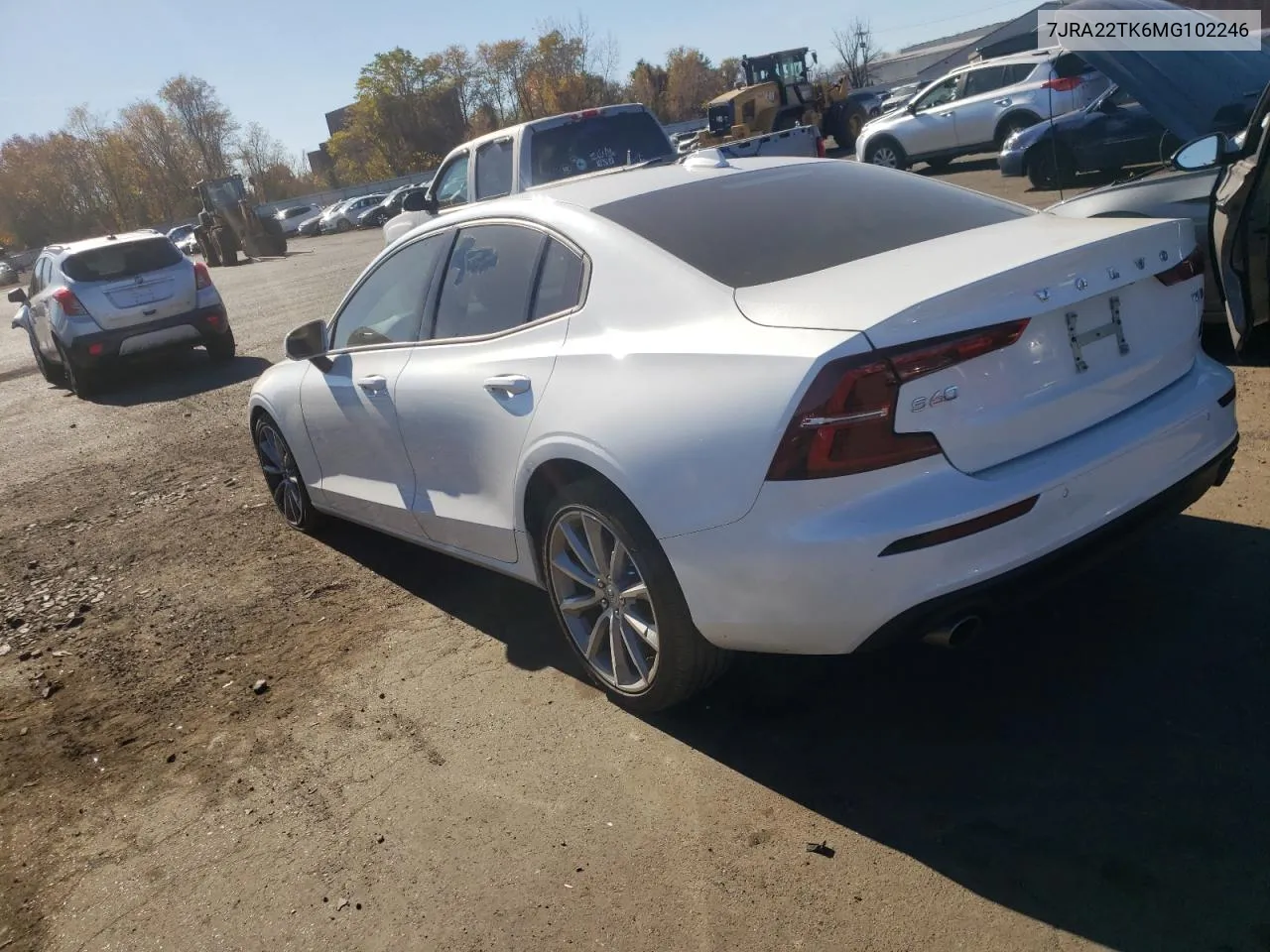 2021 Volvo S60 T6 Momentum VIN: 7JRA22TK6MG102246 Lot: 77527944