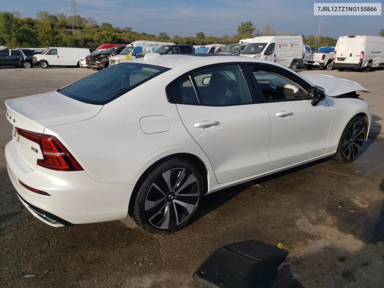 2022 Volvo S60 B5 Momentum VIN: 7JRL12TZ1NG155866 Lot: 72074204