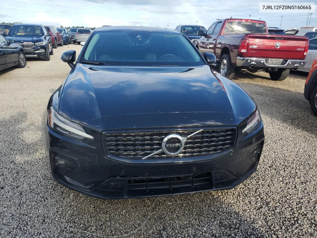 2022 Volvo S60 B5 Momentum VIN: 7JRL12FZ0NG160665 Lot: 74020354