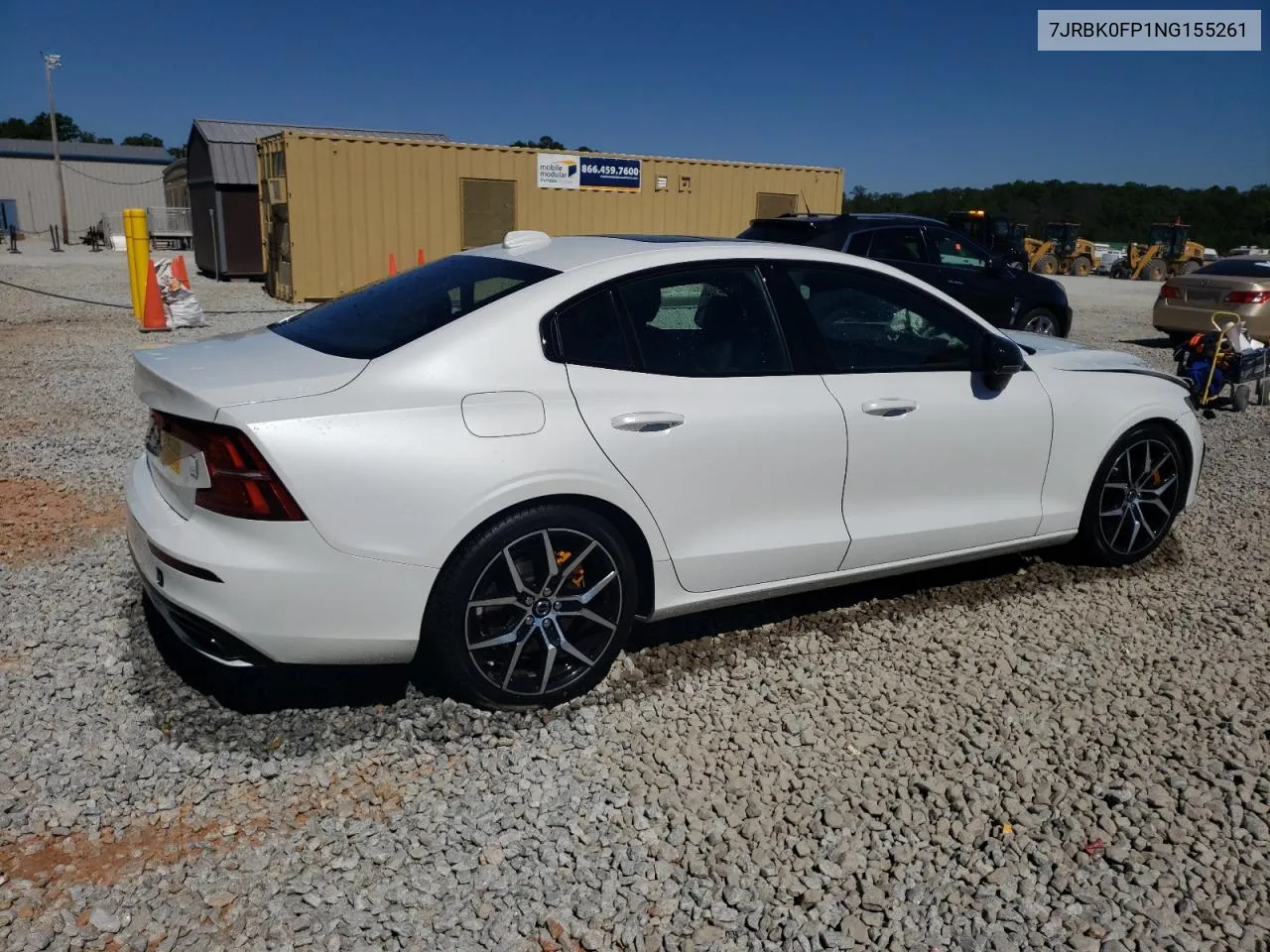 2022 Volvo S60 T8 Polestar Engineered VIN: 7JRBK0FP1NG155261 Lot: 74921434