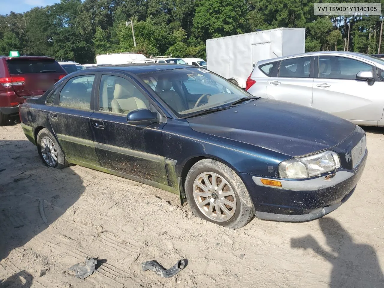 2000 Volvo S80 T6 Turbo VIN: YV1TS90D1Y1140105 Lot: 66579114