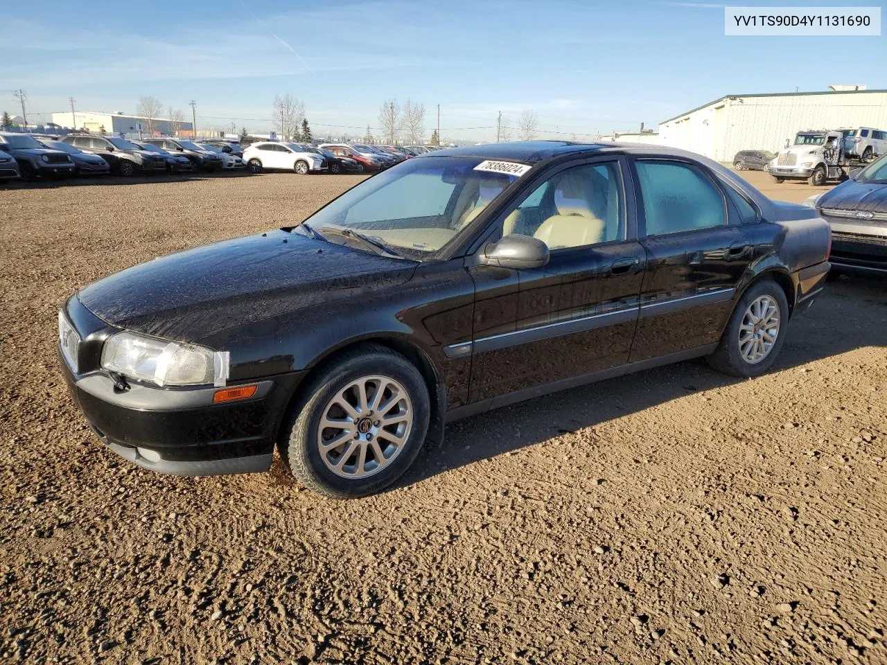 2000 Volvo S80 T6 Turbo VIN: YV1TS90D4Y1131690 Lot: 78386024